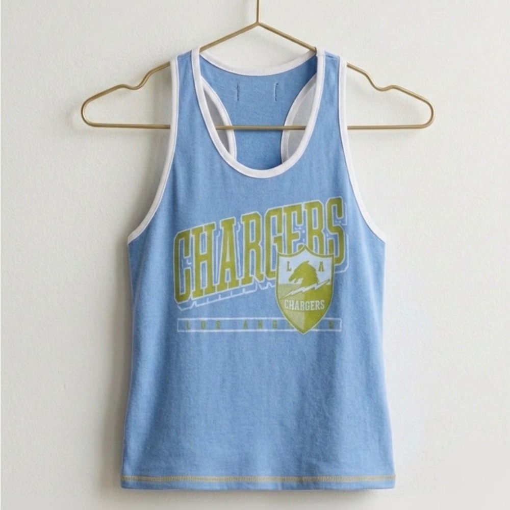 Junk Food LA Chargers Tank | Baby Blue | Size Large Women’s Los Angeles Top